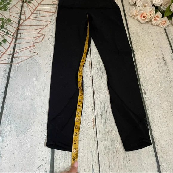 Lululemon 4 wunder unders leggings black mesh special edition active yoga luon - Picture 6 of 7